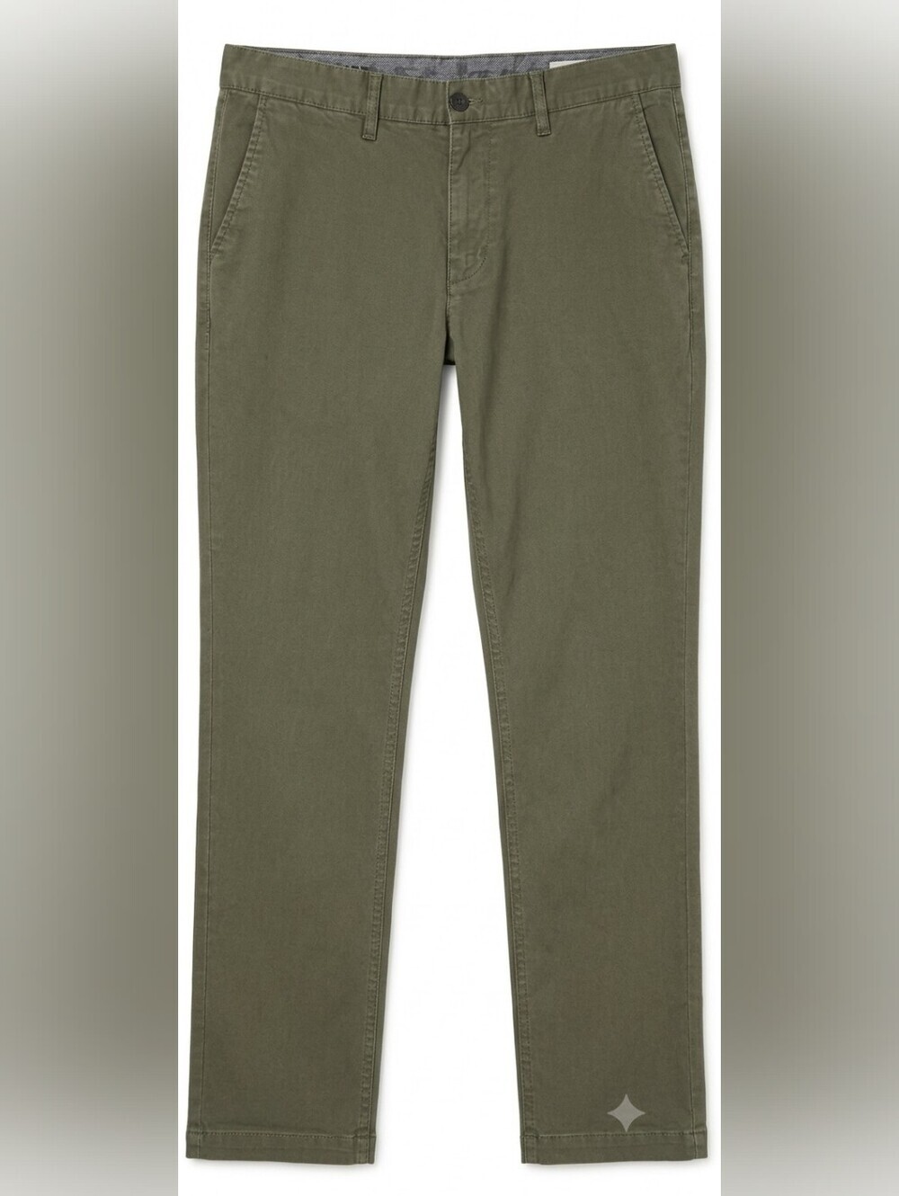 Frank & Oak Newport Olive Green Stretch Chino Pants Straight 32x32